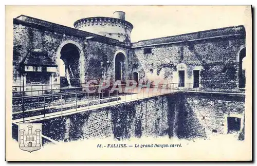 Cartes postales Falaise Le grand Donjon Carre