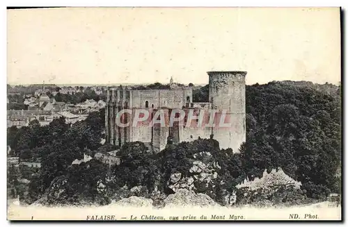 Ansichtskarte AK Falaise Le Chateau Vue Prise du Mont Myra