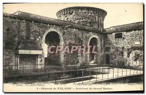 Cartes postales Falaise Le Chateau Interieur du Grand Donjon