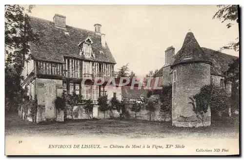 Cartes postales Environs De Lisieux Chateau du Mont a la Vigne