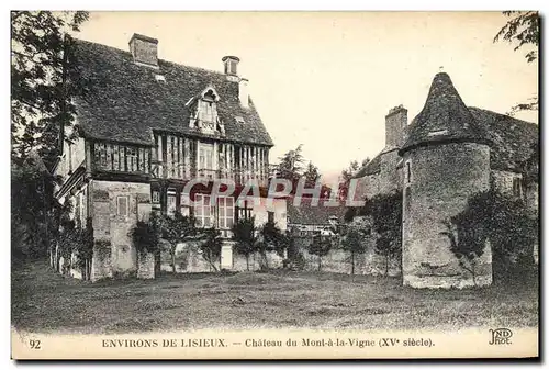 Ansichtskarte AK Environs De Lisieux Chateau du Mont a la Vigne