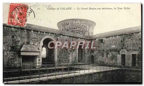 Cartes postales Falaise Chateau de Le Grand Donjon Vue Interieur la Tour Talbot