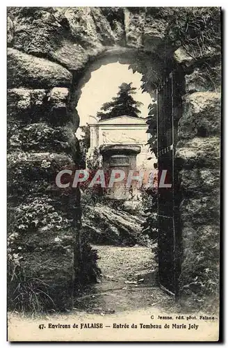 Cartes postales Environs de Falaise Entree du tombeau de Marie Joly