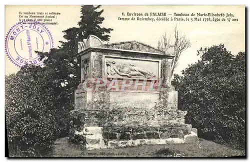 Cartes postales Falaise Entree du Tombeau de Marie Joly