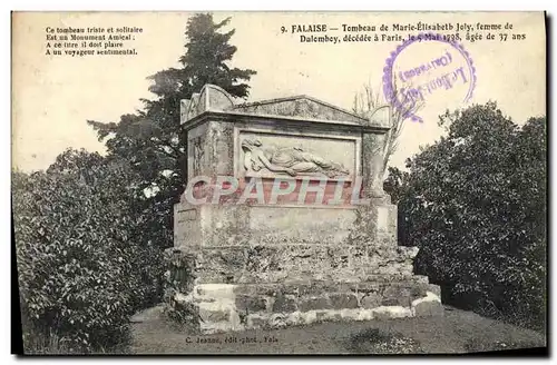 Cartes postales Falaise Entree du Tombeau de Marie Joly