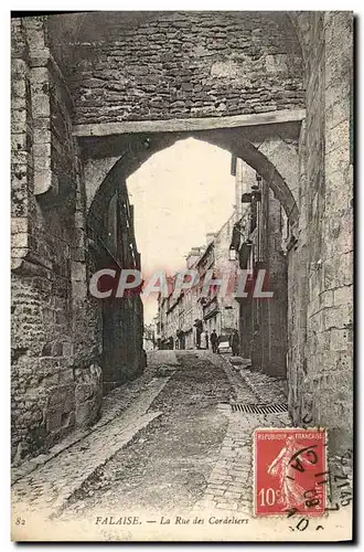 Cartes postales Falaise La Rue des Cordeliers