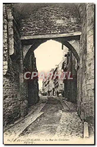 Cartes postales Falaise La Rue des Cordeliers