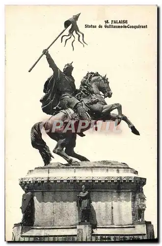 Ansichtskarte AK Falaise Statue de Guillaume le Conquerant