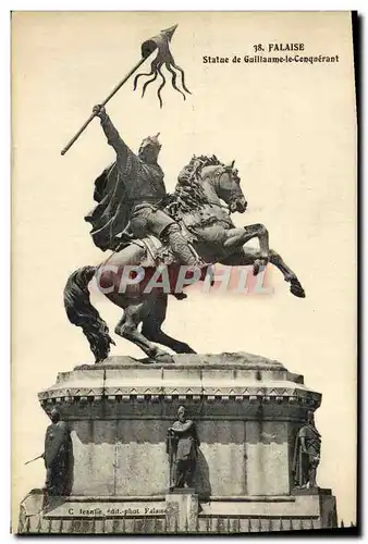 Ansichtskarte AK Falaise Statue de Guillaume le Conquerant