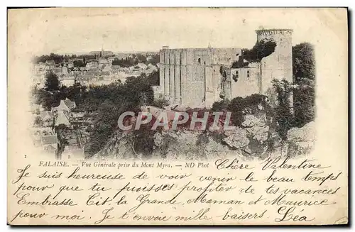 Cartes postales Falaise Vue Generale Prise du Mont Myra