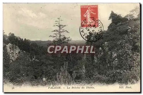 Cartes postales Falaise La Breche du Diable