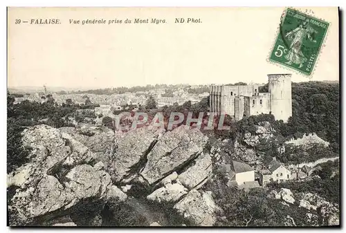 Cartes postales Falaise Vue generale Prise du Mont Myra