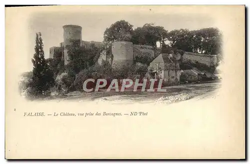 Cartes postales Falaise Le Chateau Vue Prise des Barcagnes