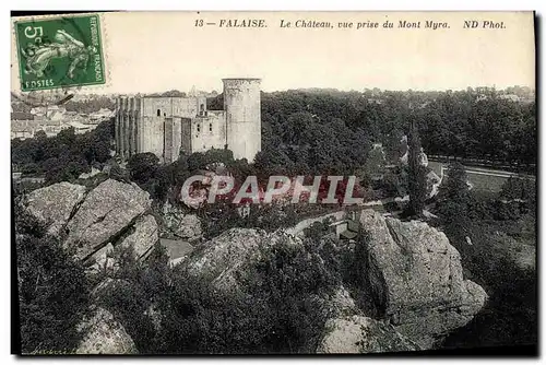 Ansichtskarte AK Falaise Le Chateau Vue Prise du Mont Myra