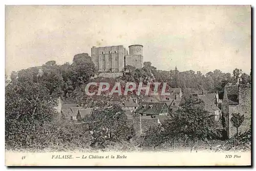 Ansichtskarte AK Falaise Le Chateau et la Roche