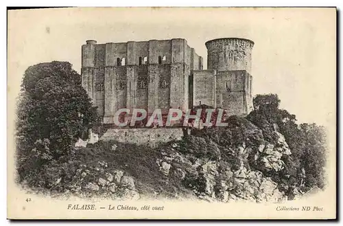 Cartes postales Falaise Le Chateau Cote Ouest