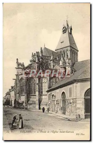 Cartes postales Falaise Abside de L'Eglise Saint Gervais