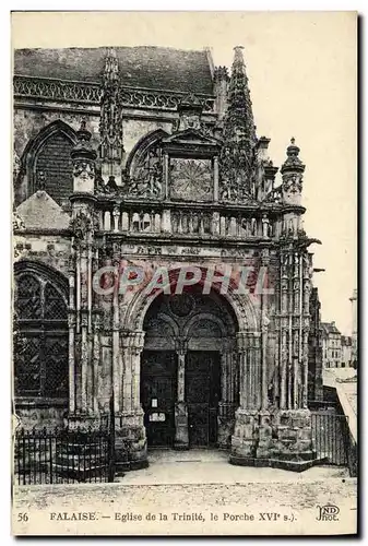 Cartes postales Falaise Eglise de la Trinite le Porche