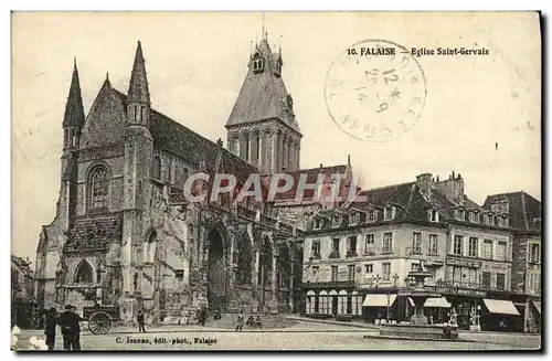 Cartes postales Falaise Eglise Saint Gervais