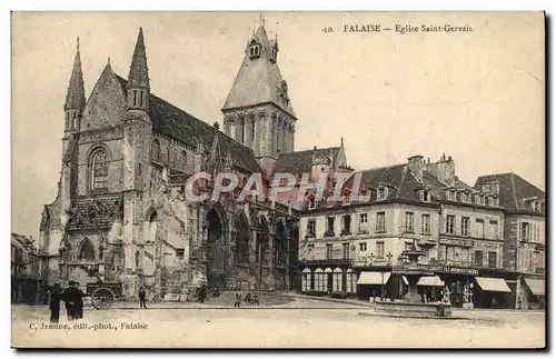 Cartes postales Falaise Eglise Saint Gervais