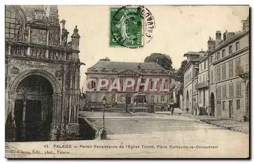 Cartes postales Falaise Portali Renaissance de L'Eglise Trinite Place Guillaume le Conquerant