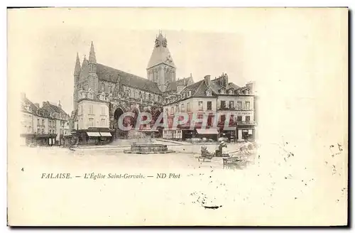 Cartes postales Falaise L'Eglise Saint Gervais