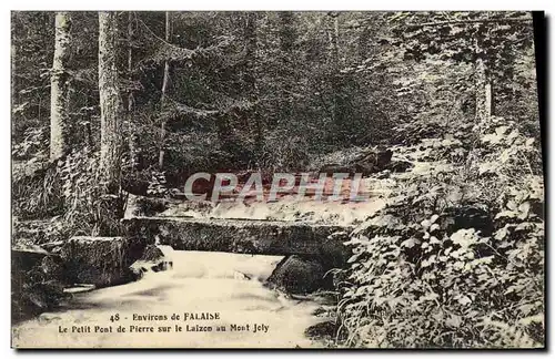 Cartes postales Environs de Falaise Le petit pont de pierre sur le Laizon au Mont Joly