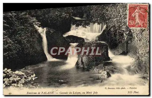 Cartes postales Environs de Falaise Cascade Du Laizon au Mont Joly