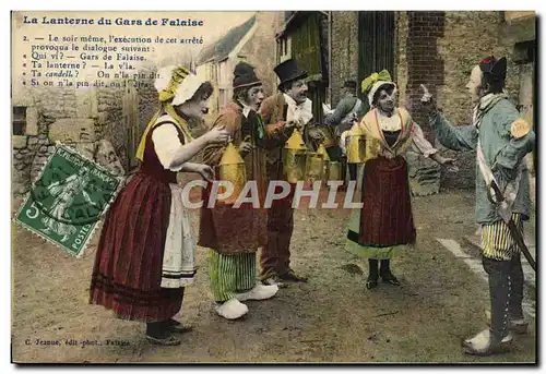 Cartes postales Falaise La lanterne du gars de Falaise Folklore Costume