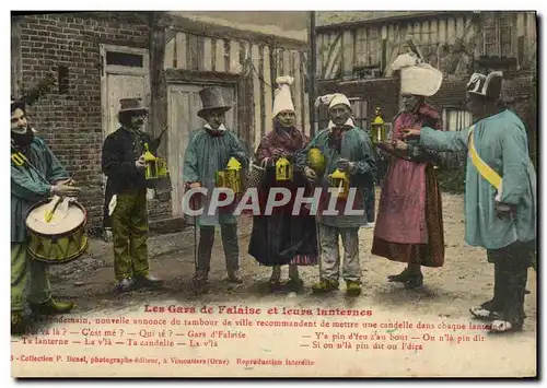 Cartes postales Falaise La lanterne du gars de Falaise Folklore Costume