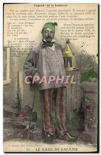 Cartes postales Falaise Legende de la lanterne Folklore Costume