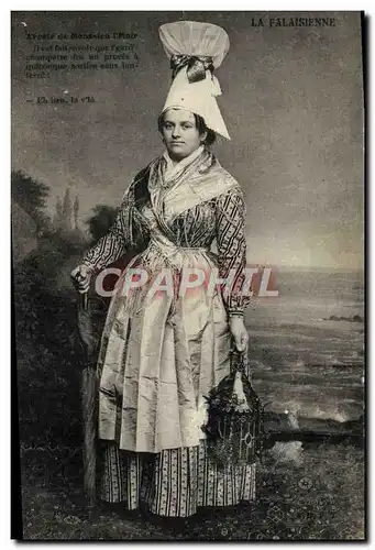 Cartes postales Falaise la Falaisienne Folklore Costume Femme