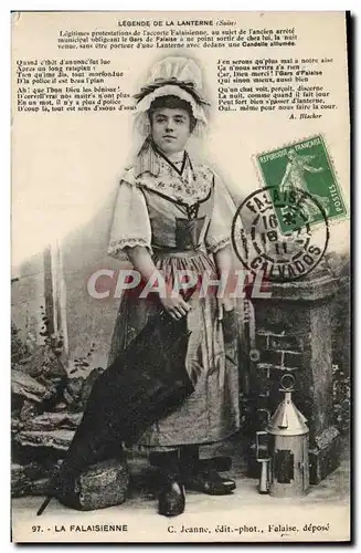 Cartes postales Falaise legende de la lanterne Folklore Costume