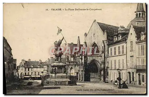 Ansichtskarte AK Falaise La Place Guillaume le Conquerant