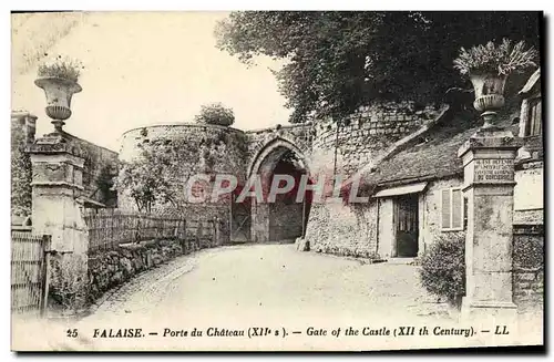 Cartes postales Falaise Porte du chateau