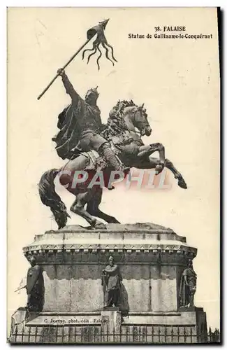 Cartes postales Falaise Statue de Guillaume le Conquerant