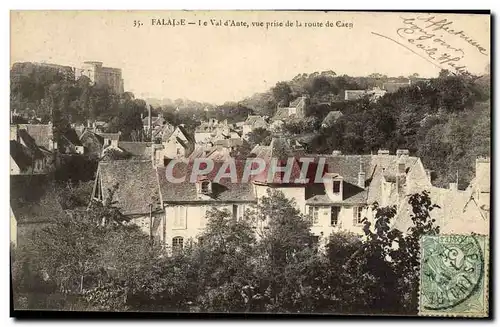 Cartes postales Falaise Le Val d'Ante vue prise de la route d eCaen