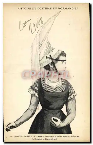 Ansichtskarte AK Falaise Coiffes d&#39hier Patrie de la belle Arlette Mere de Guillaume le Conquerant Folklore Co