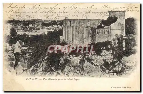 Ansichtskarte AK Falaise Vue Generale Prise du Mont Myra