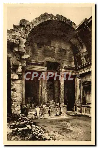 Ansichtskarte AK Nimes Jardin de la Fontaine L&#39Interieur du Temple de Diane