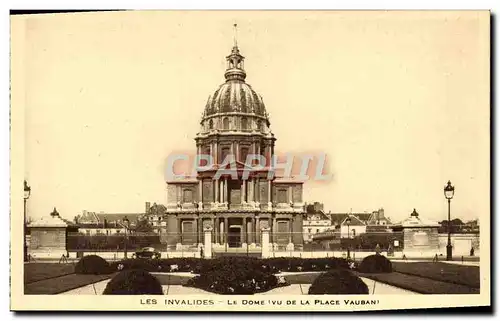 Ansichtskarte AK Paris Les Invalides Le dome vu de la place Vauban