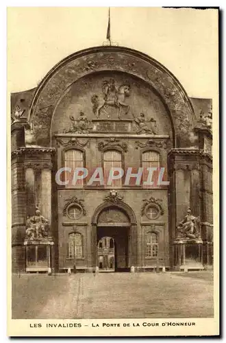 Cartes postales Paris Les Invalides La Porte De La Cour D'Honneur