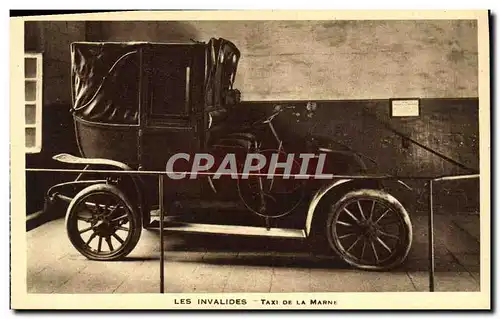 Cartes postales Paris Les Invalides Taxi De La Marne Automobile Militaria