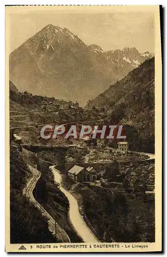 Cartes postales Cauterets Route de Pierrefitte le Limacon