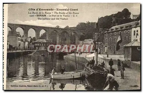 Cartes postales Dinan Le port et le viaduc Bateau