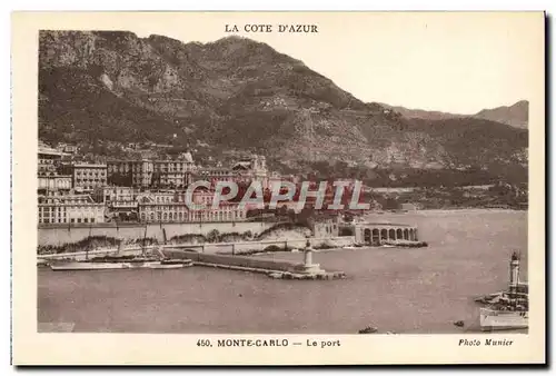 Cartes postales Monte Carlo Le port