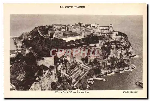 Cartes postales Monaco Le Rocher