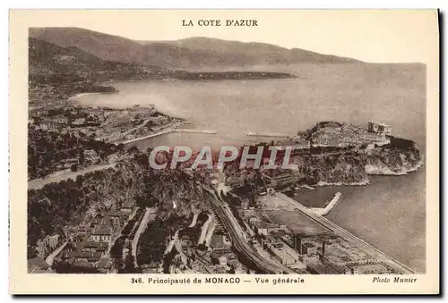 Cartes postales Monaco Vue Generale