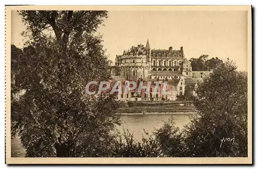 Cartes postales Chateaux De La Loire Chateau Amboise vu des bords de Loire