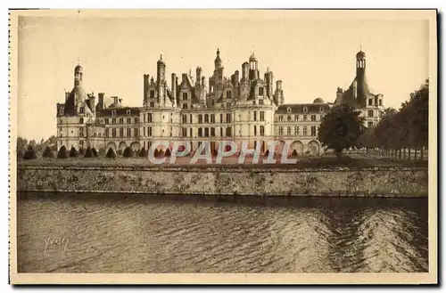 Cartes postales Chateaux De La Loire Chateau de Chambord Facade Nord